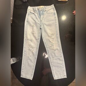 Garage Blue Straight Leg Jeans